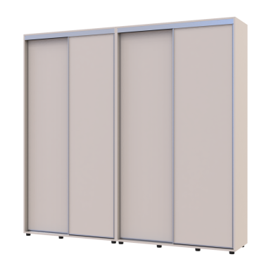 Tolóajtós gardróbszekrény Doros Sigma Slim kasmír 2+2 ajtó 230x45x214.4 (42005592)
