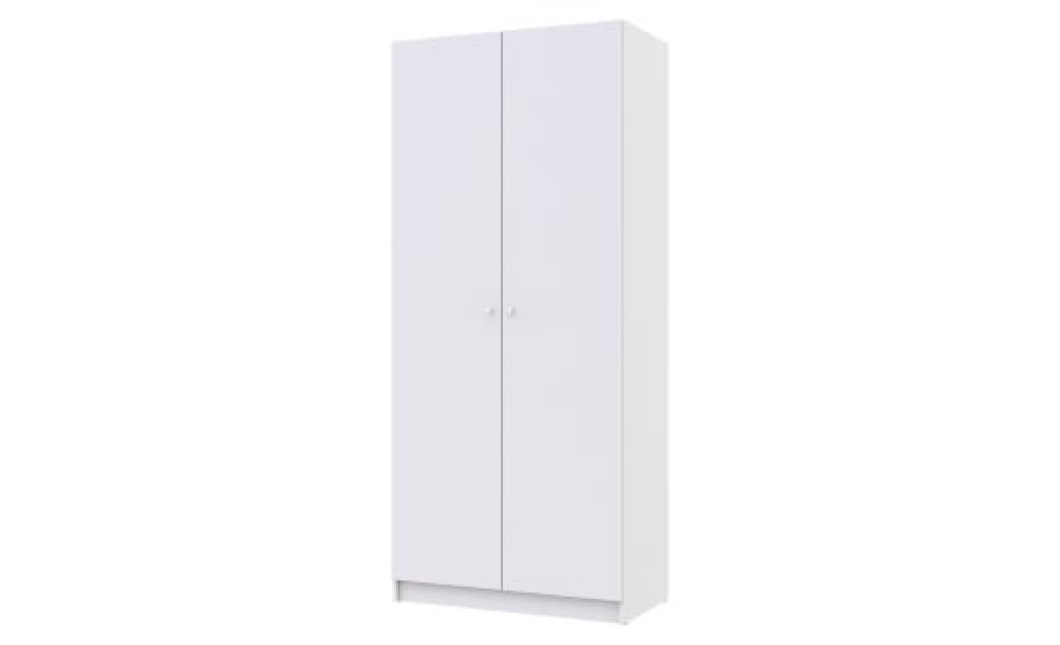 Nyílóajtós gardróbszekrény Doros Promo Fehér 2 bútorlap 90x48x204 (80737070)