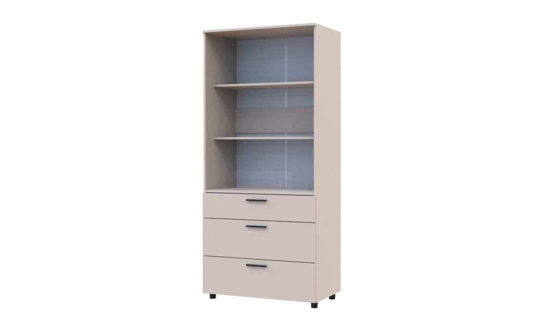 Nyílóajtós gardrobszekrény Doros Thorn Kasmír 2 ajtó/3 fiók polcokkal 90x51,6x200 (44900450)