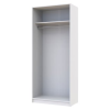 Nyílóajtós gardróbszekrény Doros Promo Fehér 2 bútorlap 90x48x204 (80737070)