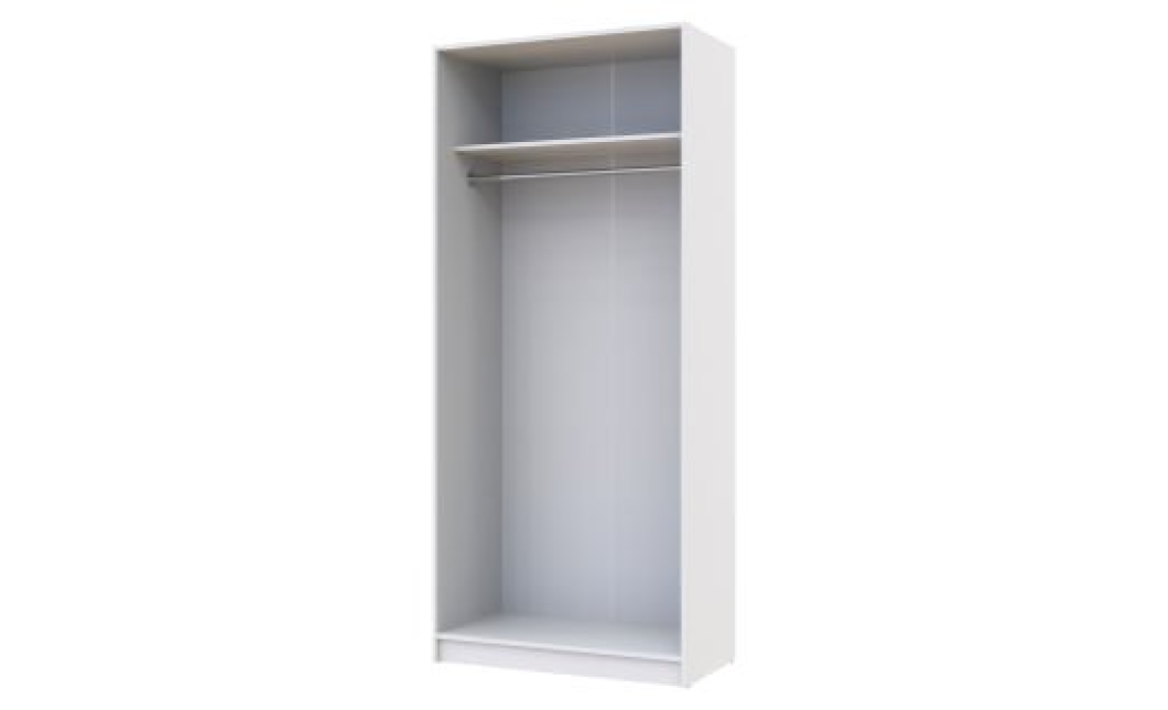 Nyílóajtós gardróbszekrény Doros Promo Fehér 2 bútorlap 90x48x204 (80737070)