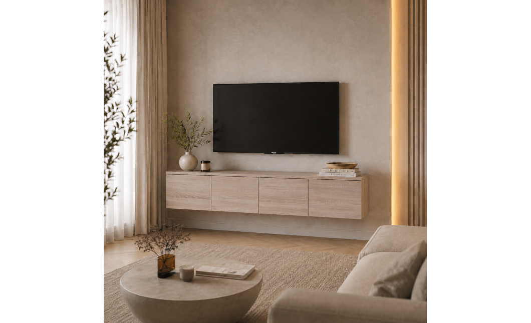 TV-állvány Doros Levia Sonoma tölgy 4 ajtó 160х35х33 (41516300)