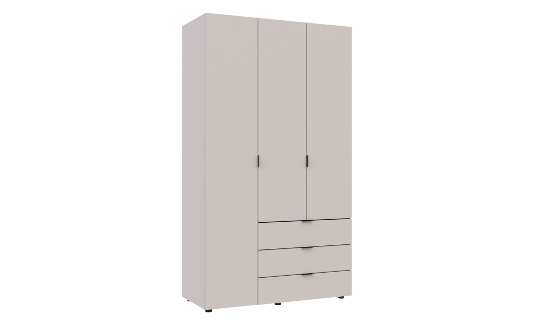 Nyílóajtós gardróbszekrény Doros Gelár kasmír 3 bútorlap 116,2x49,5x203,4 (80737633)