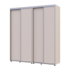 Tolóajtós gardróbszekrény Doros Sigma Slim kasmír 2+2 ajtó 190x60x214.4 (42005585)