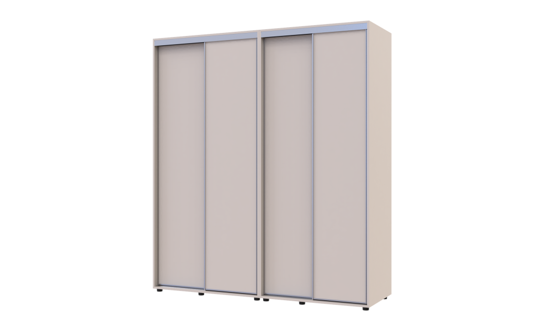 Tolóajtós gardróbszekrény Doros Sigma Slim kasmír 2+2 ajtó 190x60x214.4 (42005585)
