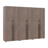 Gardróbszekrény polcokkal és fiókokkal Doros Kasper Cremona Cannolo 2+2+2 ajtó 270x48x204 (42005731)