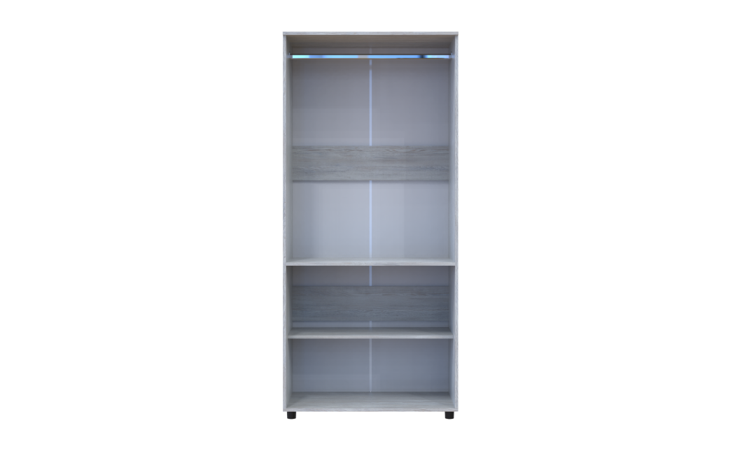 Nyílóajtós gardrobszekrény Doros Thorn Natti Lúcc 2 ajtó vállfás 90x51,6x200 (44900431)