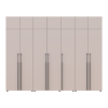 Gardróbszekrény fiókokkal, polcokkal és felsőszekrénnyel Doros Kasper Kasmír 2+3+2 ajtó 315x48x245 (42005740)