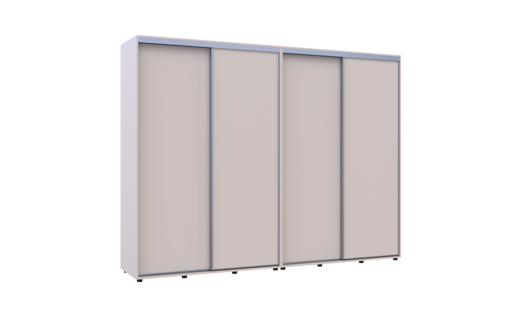 Tolóajtós gardróbszekrény Doros Sigma Slim kasmír 2+2 ajtó 280x60x214.4 (42005603)
