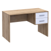 Számítógépasztal Doros T2 Ewok tölgy / Fehér 120x60x75 (81339331)