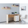 Számítógépasztal Doros T3 Sonoma tölgy / Fehér 120x60x78 (44900060)