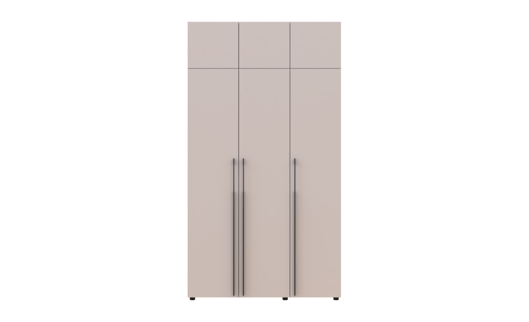 Gardróbszekrény polcokkal és felsőszekrénnyel Doros Kasper Kasmír 3 ajtó 135x48x245 (42005564)
