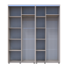 Tolóajtós gardróbszekrény Doros Sigma Slim kasmír 2+2 ajtó 190x60x214.4 (42005585)