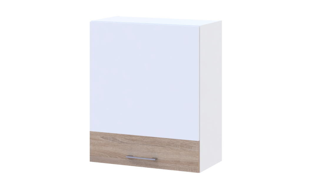 Leia Konyha Doros M72_SZ60 felső elem jobbos Fehér/Sonoma tölgy bútorlap 60x31x72 (81359337.4)