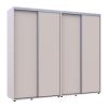 Tolóajtós gardróbszekrény Doros Sigma Slim kasmír 2+2 ajtó 240x60x214.4 (42005595)