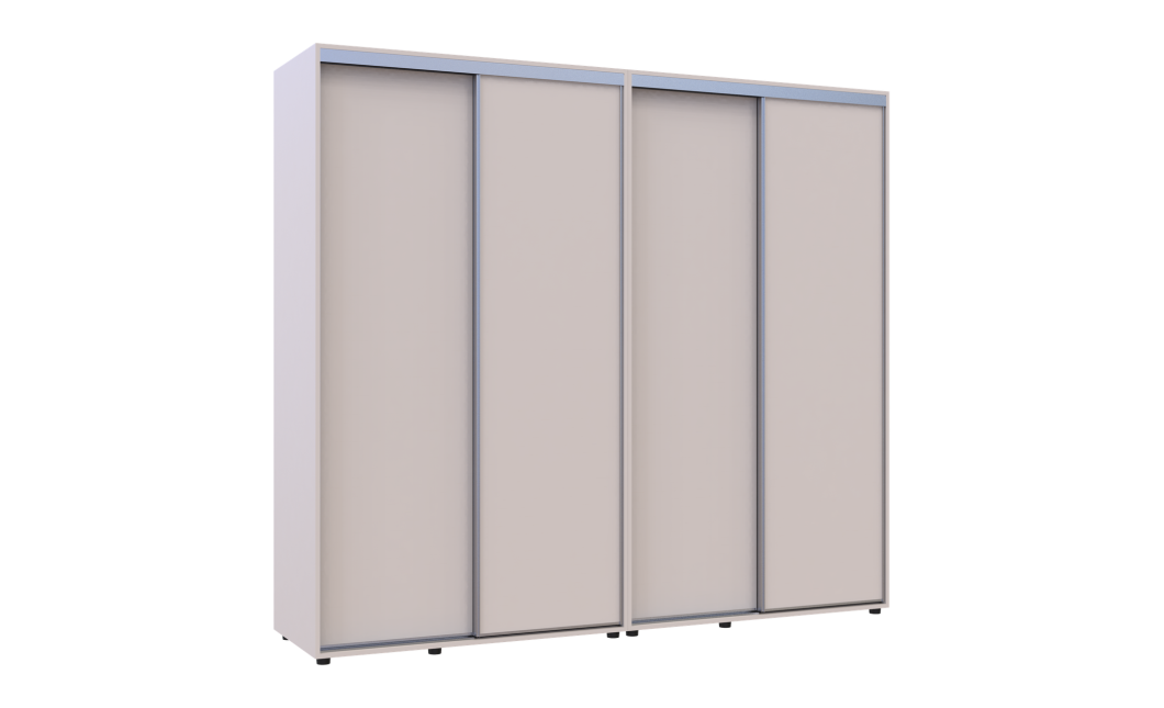 Tolóajtós gardróbszekrény Doros Sigma Slim kasmír 2+2 ajtó 240x60x214.4 (42005595)