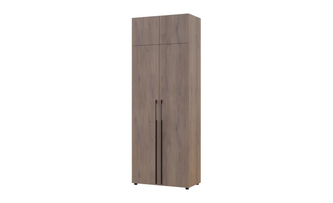 Gardróbszekrény fiókokkal és felsőszekrénnyel Doros Kasper Cremona Cannolo 2 ajtó 90x48x245 (42005539)