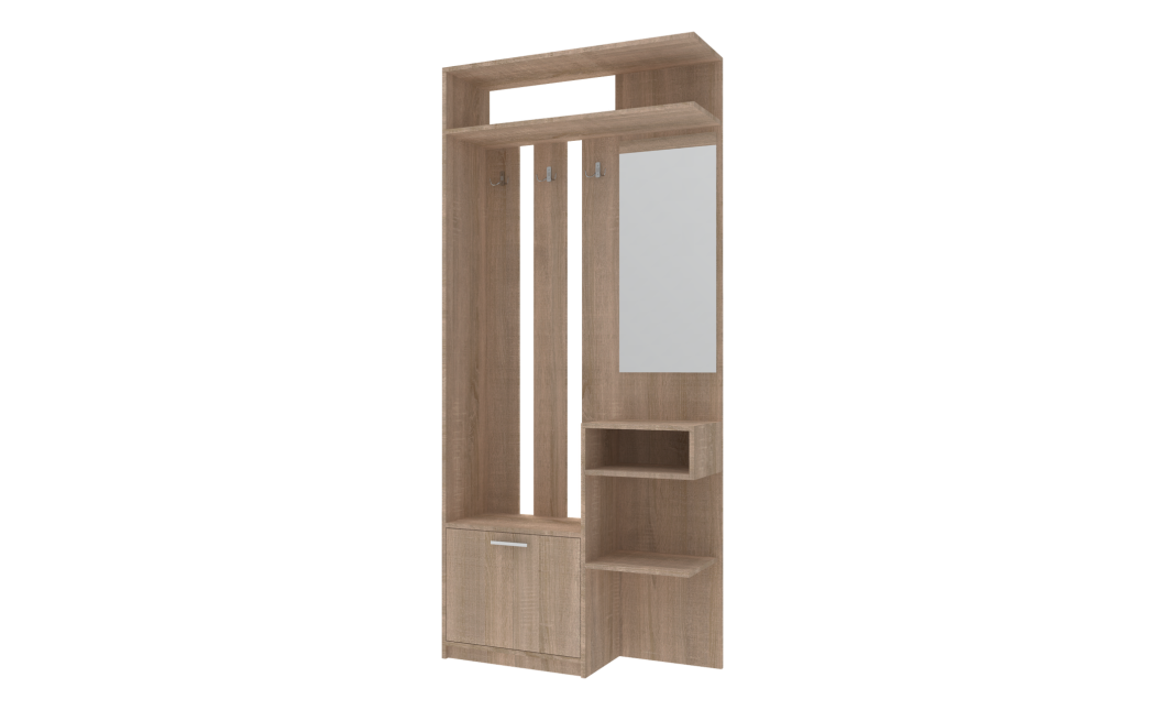 Előszobaszekrény Doros Riviera Sonoma tölgy 91,5x30x203 (81336222)