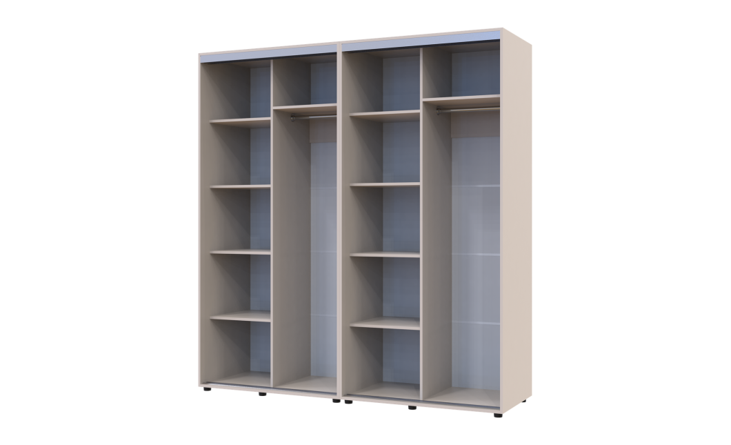 Tolóajtós gardróbszekrény Doros Sigma Slim kasmír 2+2 ajtó 200x60x214.4 (42005587)