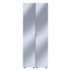 Gardróbszekrény szett Doros Gelár kasmír 2 Tükör 78x49,5x203,4 (42005103)