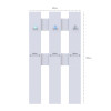 Előszoba bútor felső Doros N1 Fehér 65x3,2x115 (41510008)