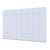 Gardróbszekrény szett Doros Lukas Fehér/Fehér 807362881 4+4 ajtós 360х50х240 (42005142)