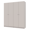 Nyílóajtós gardróbszekrény Doros Promo kasmír 2+2 bútorlap 180x48x204 (80737672)