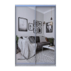 Tolóajtós gardróbszekrény Doros City light Natti Lúc 2 tükör 150x60x225 (80736514)