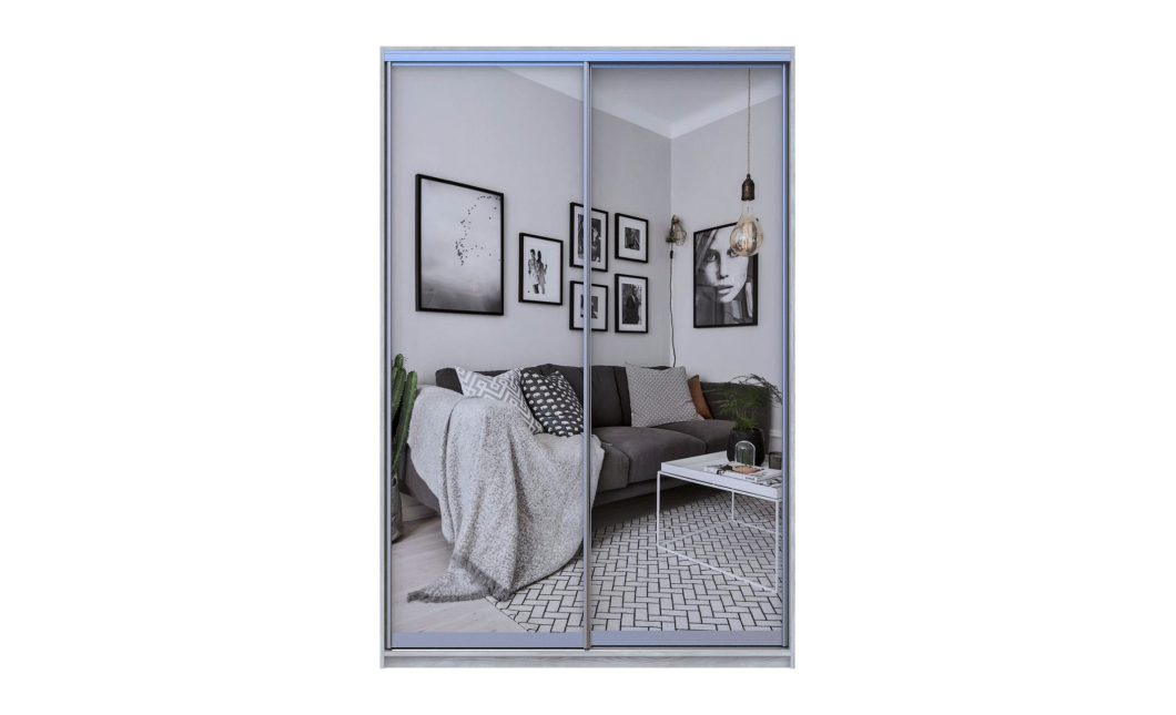 Tolóajtós gardróbszekrény Doros City light Natti Lúc 2 tükör 150x60x225 (80736514)