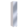 Nyílóajtós gardróbszekrény Doros Gelár kasmír Tükör 39x49,5x203,4 (80737635)