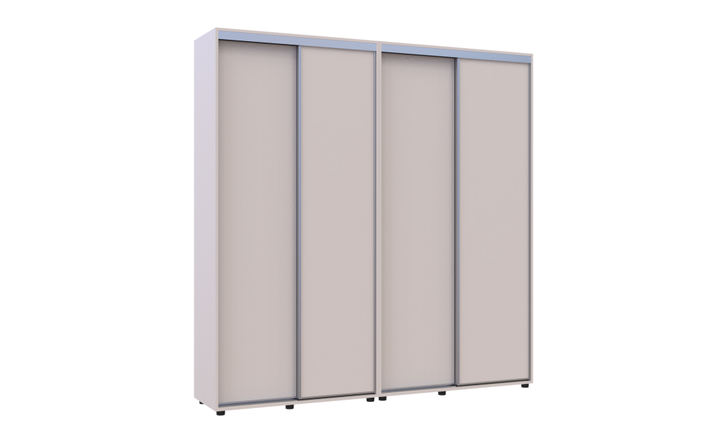 Tolóajtós gardróbszekrény Doros Sigma Slim kasmír 2+2 ajtó 210x45x214.4 (42005588)