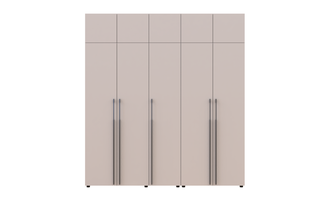 Gardróbszekrény fiókokkal és felsőszekrénnyel Doros Kasper Kasmír 2+3 ajtó 225x48x245 (42005554)