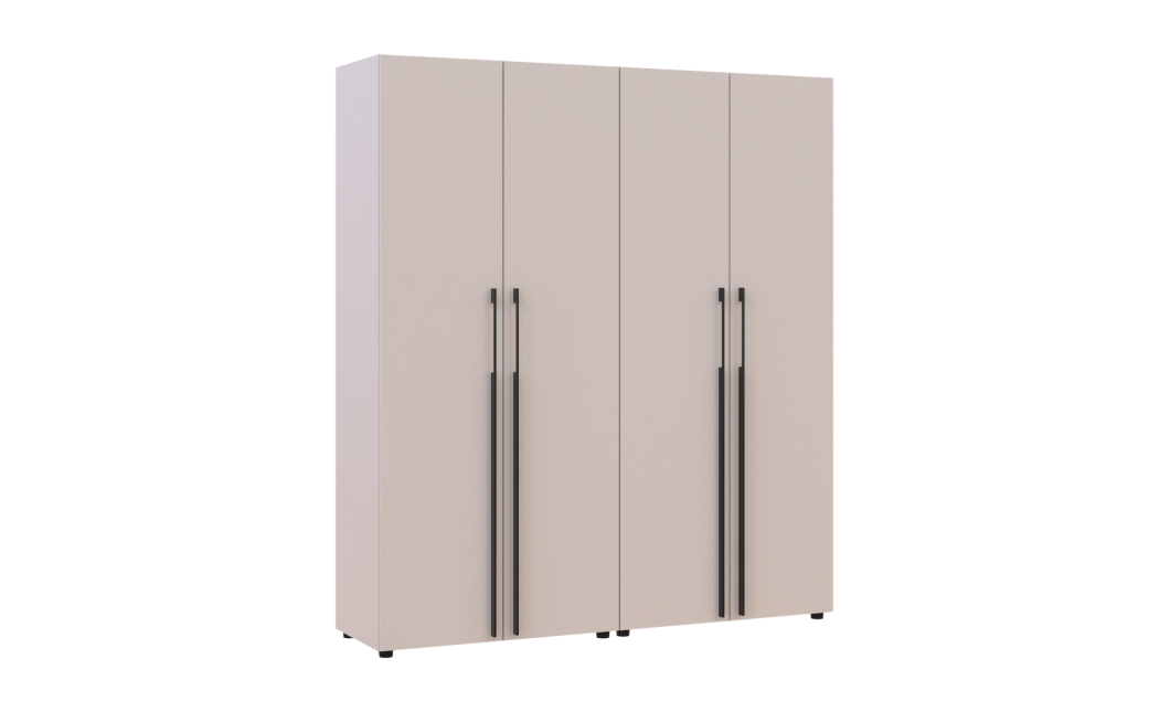Gardróbszekrény polcokkal és fiókokkal Doros Kasper Kasmír 2+2 ajtó 180x48x204 (42005534)