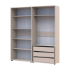 Gardróbszekrény polcokkal és fiókokkal Doros Kasper Kasmír 2+2 ajtó 180x48x204 (42005534)