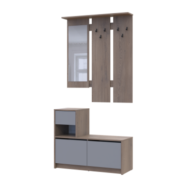 Előszoba Doros Bela Cremona Cannolo/Grey 1 Bútorlap / 1 tükör 100x40x210 (44900413)