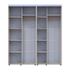 Tolóajtós gardróbszekrény Doros Sigma Slim kasmír 2+2 ajtó 190x45x214.4 (42005584)