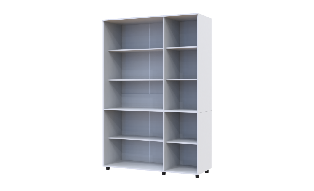 Nyílóajtós gardrobszekrény Doros Thorn Fehér 3 ajtó polcokkal 135x51,6x200 (44900484)