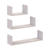 Polcrendszer Doros Feel Kasmír 3 db 30/45/60х15х15 (41516079)