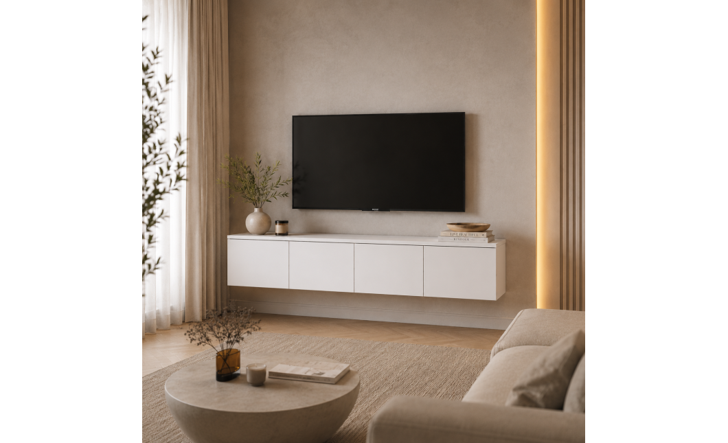 TV-állvány Doros Levia Fehér 4 ajtó 160х35х33 (41516091)