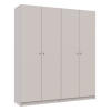 Nyílóajtós gardróbszekrény Doros Promo kasmír 2+2 bútorlap 180x48x204 (80737672)