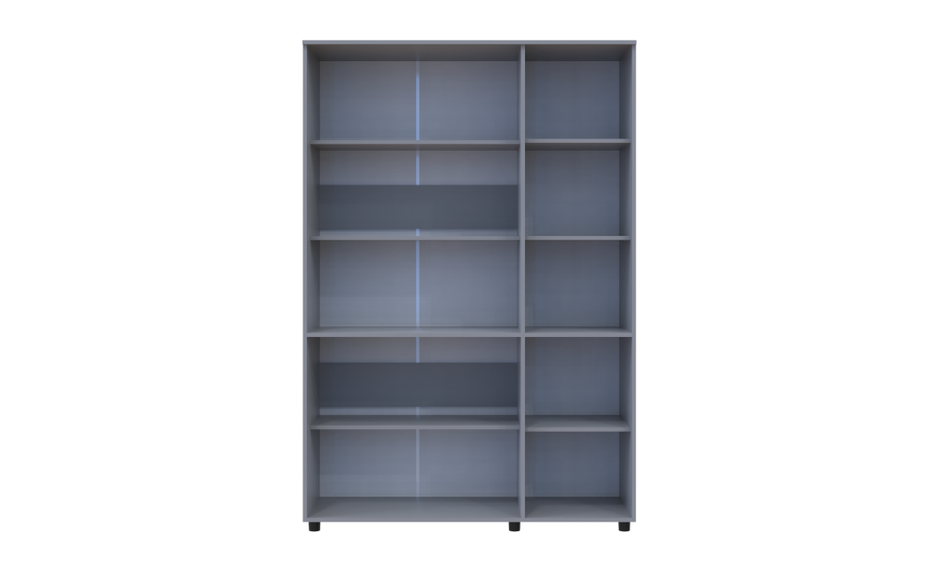 Nyílóajtós gardrobszekrény Doros Thorn Szürke 3 ajtó polcokkal 135x51,6x200 (44900488)