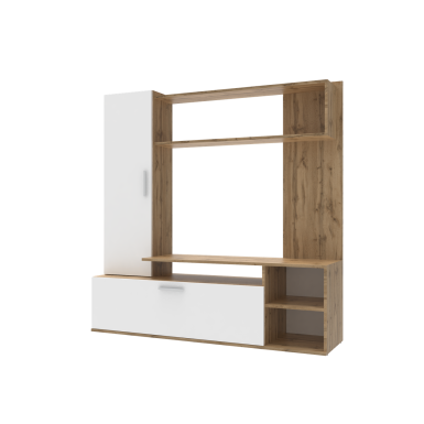 Szekrénysor Doros Kona Ewok tölgy / Fehér 151x40x147 (44900388)