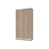 Tolóajtós gardróbszekrény Doros City light Sonoma tölgy 2 bútorlap 120x45x225 (42002011)