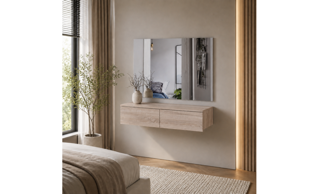 Bútorszett Doros Levia + Tükör Sonoma tölgy 100х32х100 (42005388)