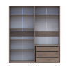 Gardróbszekrény polcokkal és fiókokkal Doros Kasper Cremona Cannolo 2+2 ajtó 180x48x204 (42005535)