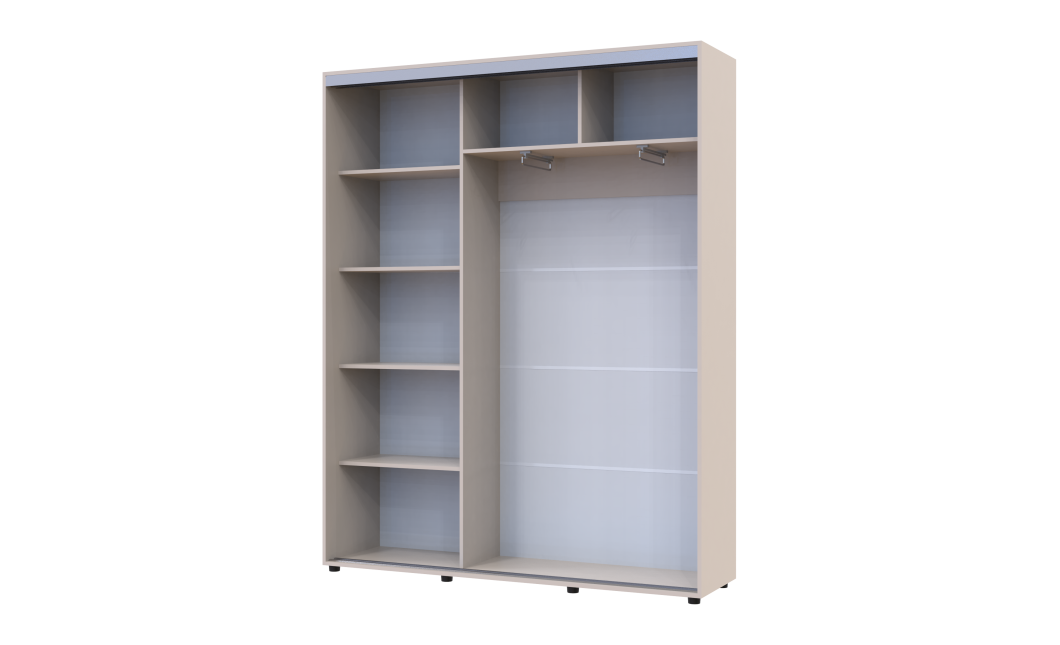 Tolóajtós gardróbszekrény Doros Sigma Slim kasmír 2 ajtó 170x45x214.4 (42005451)