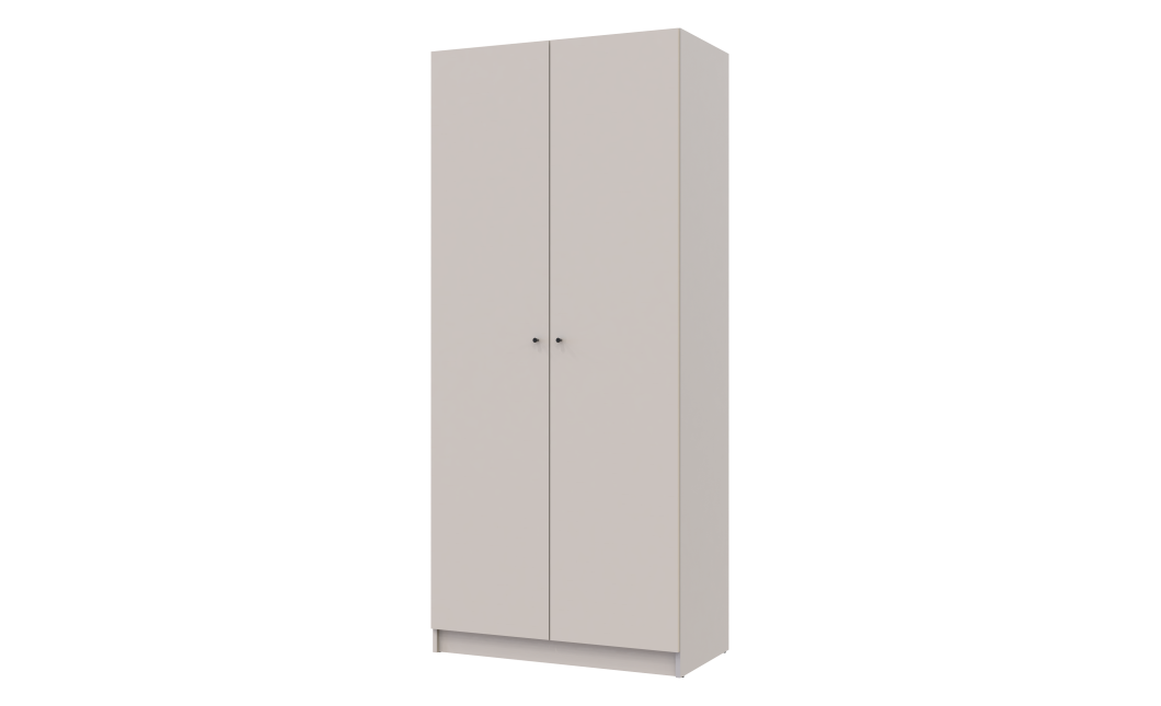 Nyílóajtós gardróbszekrény Doros Promo polcokkal kasmír 2 bútorlap 90x48x204 (80737670)