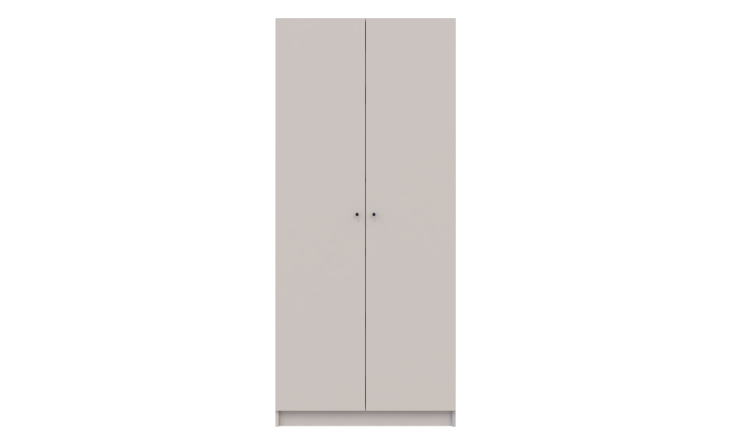 Nyílóajtós gardróbszekrény Doros Promo polcokkal kasmír 2 bútorlap 90x48x204 (80737670)