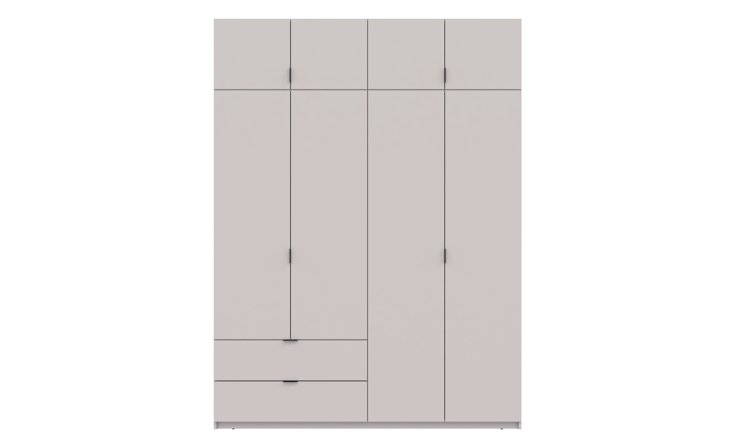 Nyílóajtós gardróbszekrény Doros Lukas kasmír/kasmír 180x50x240 (80737729)