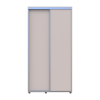 Tolóajtós gardróbszekrény Doros Sigma Slim kasmír 2 ajtó 110x45x214.4 (42005445)